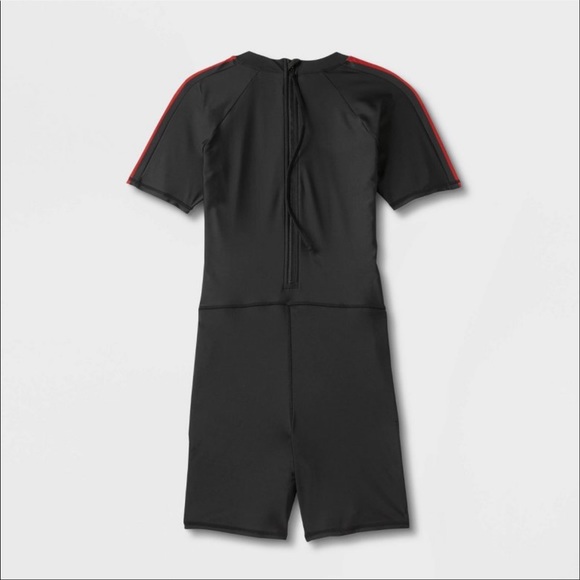 Humankind Pride Adult Black Rainbow Striped Unisuit - Picture 3 of 4